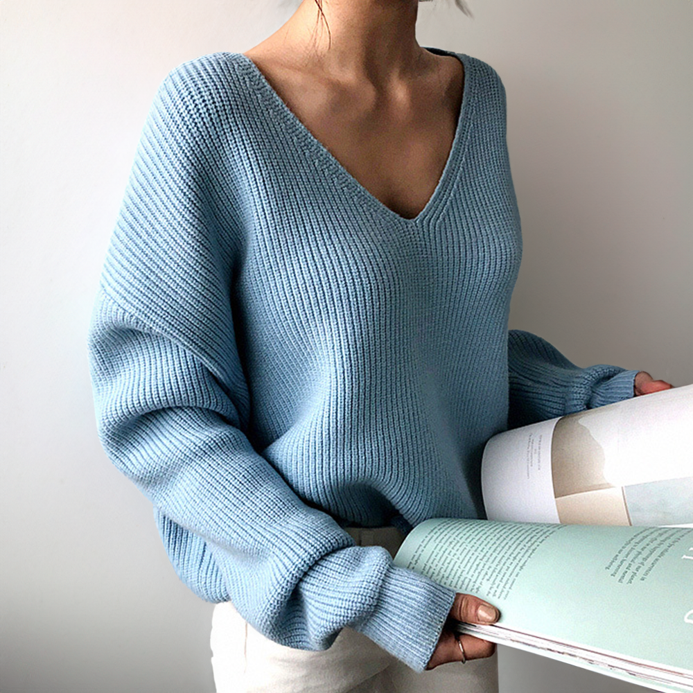 Amberly™ | Comfortabele V-hals Sweater