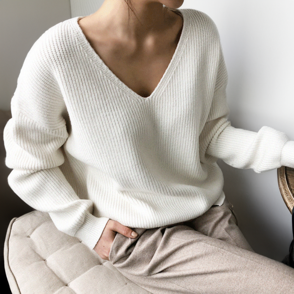 Amberly™ | Comfortabele V-hals Sweater