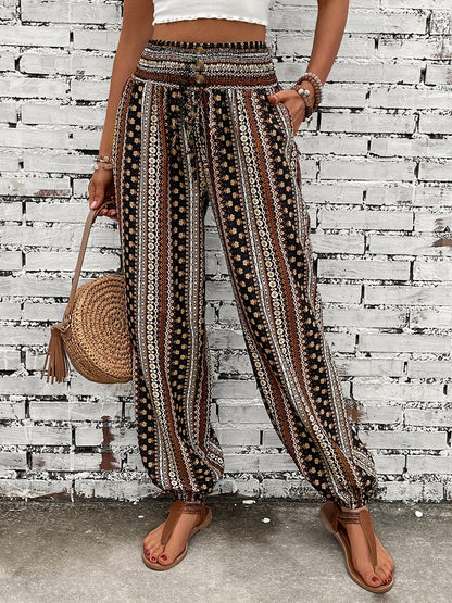 Cathrin™ | Bohemian Etnische Print Broek