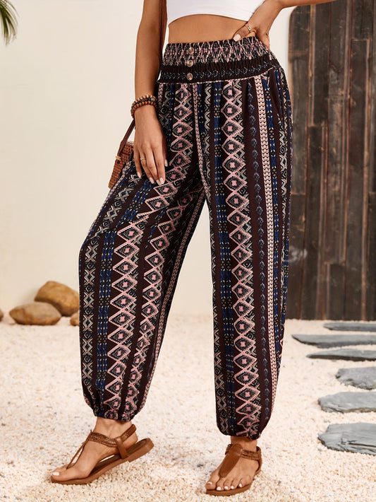 Cathrin™ | Bohemian Etnische Print Broek