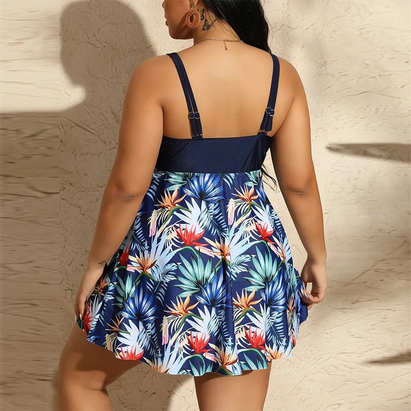 Mirthe | Bloemenprint Plus-Size Tankini Set