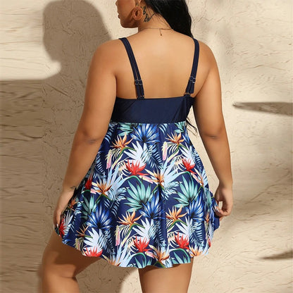 Mirthe | Bloemenprint Plus-Size Tankini Set