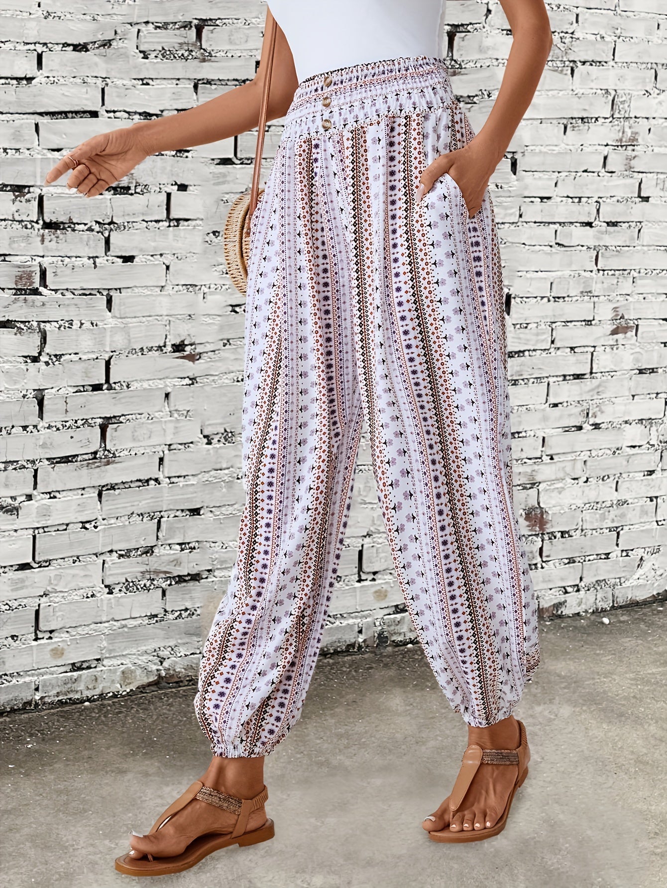 Cathrin™ | Bohemian Etnische Print Broek