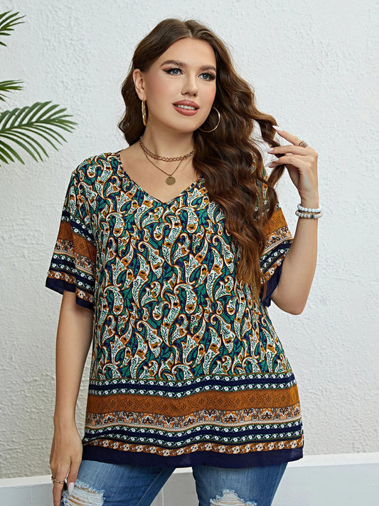 Mariette | Modieus Boho Print Blouse