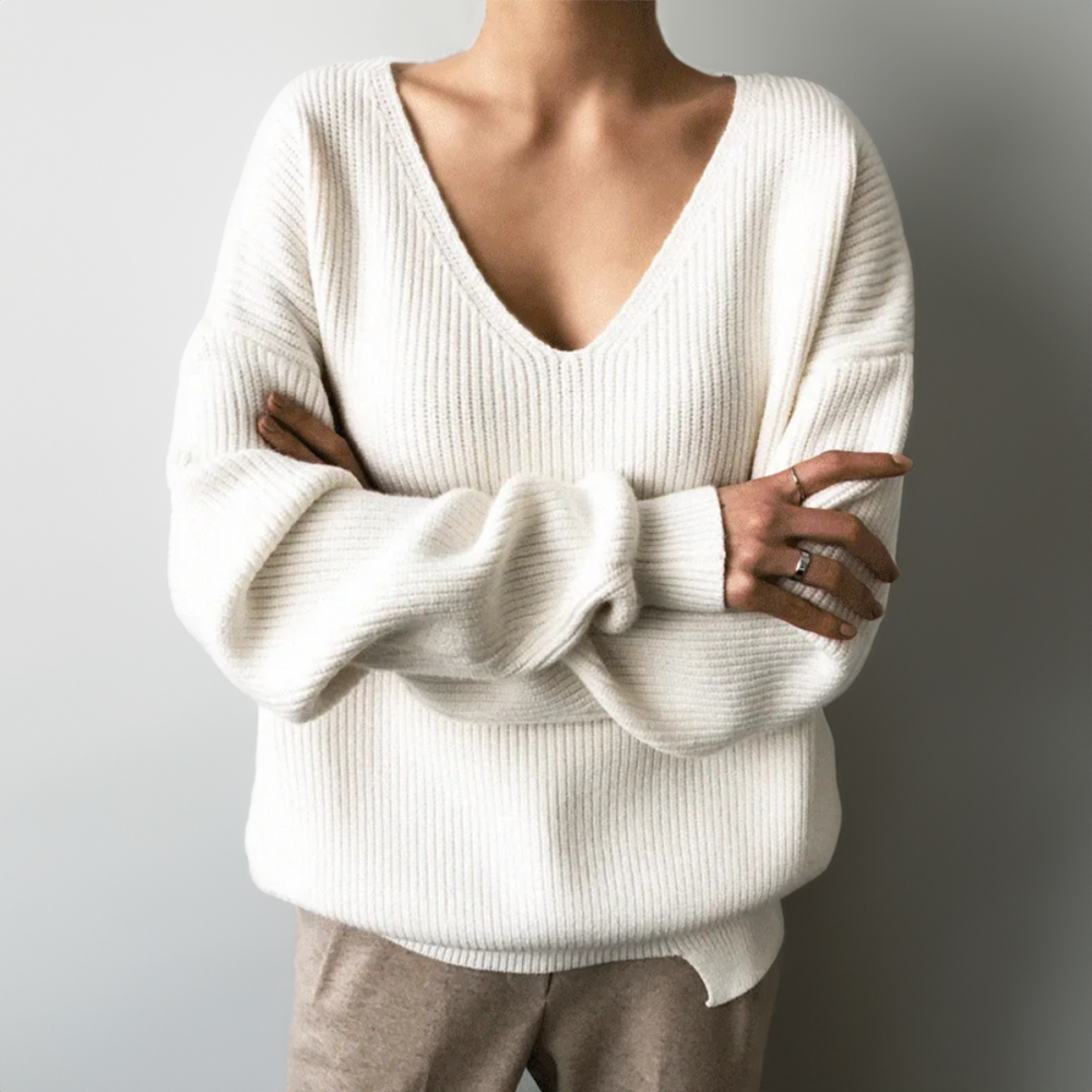 Amberly™ | Comfortabele V-hals Sweater