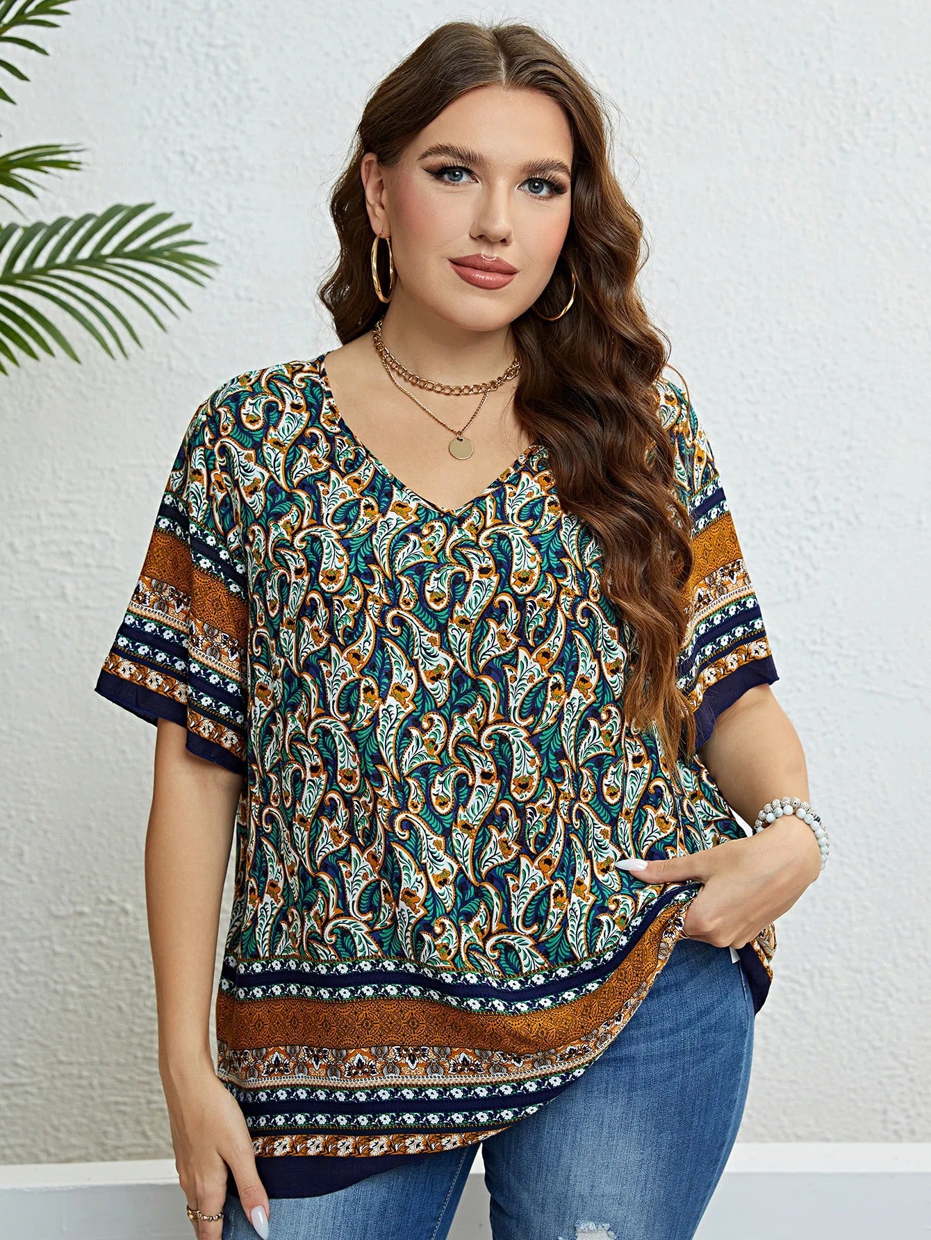 Mariette | Modieus Boho Print Blouse