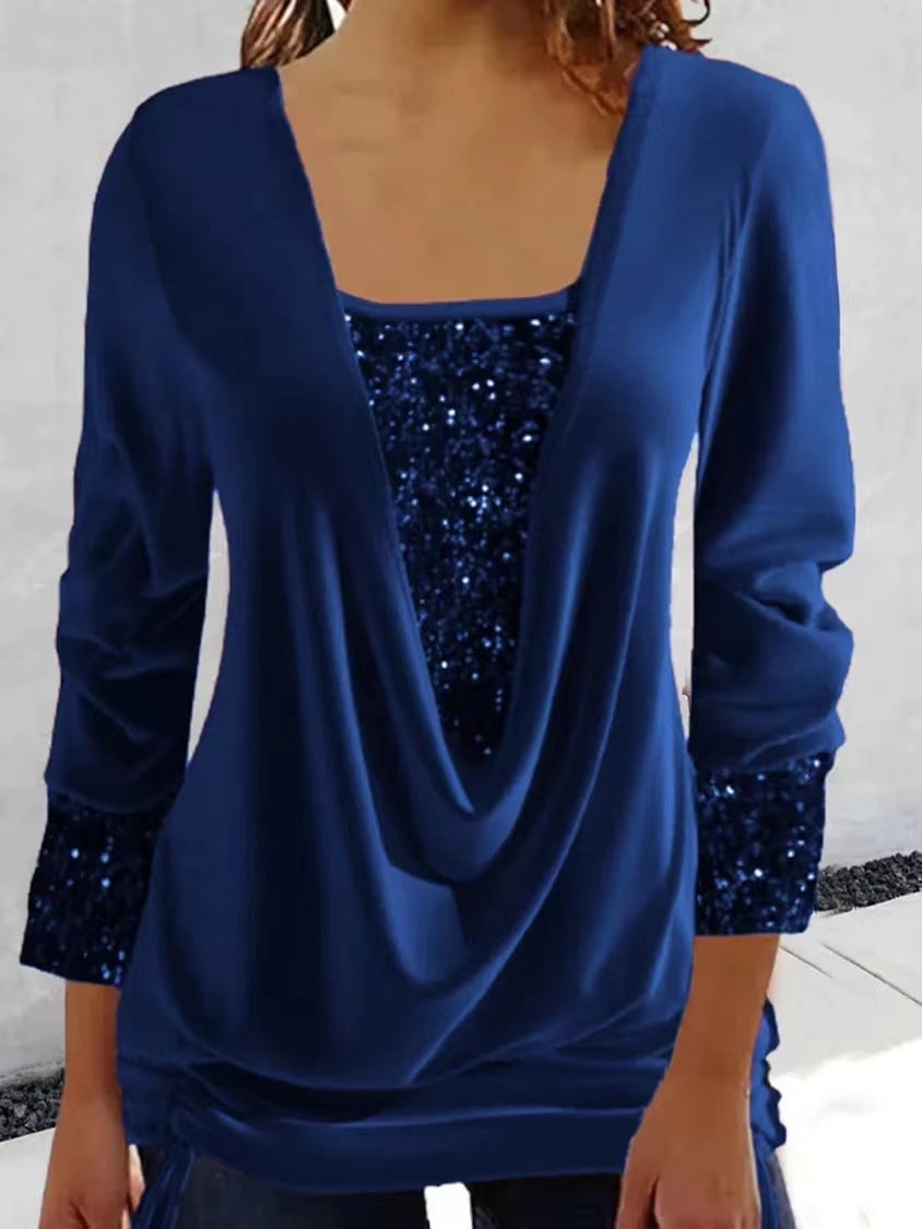 Nina™ | Tweelaagse Glitter Blouse